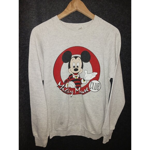 Walt Disney Parks Mickey Mouse Club Crewneck USA Medium‎ *flaw - Picture 1 of 10